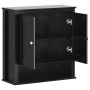 BERG Badezimmer-Wandschrank Massivholz schwarz 69,5x27x71,5 cm von , Badezimmermöbel - Ref: Foro24-358551, Preis: 111,94 €, R...