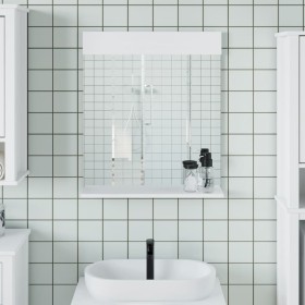 Bathroom mirror with shelf BERG solid wood white 60x12x70cm by , Mirrors - Ref: Foro24-358558, Price: 46,99 €, Discount: %