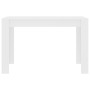 White engineered wood dining table 120x60x76 cm by , Kitchen and dining tables - Ref: Foro24-800432, Price: 79,48 €, Discount: %