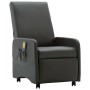 Gray Faux Leather Reclining Massage Chair by , Electric massage chairs - Ref: Foro24-248637, Price: 197,23 €, Discount: %