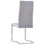 Cantilever dining chairs 4 units light gray fabric by , dining chairs - Ref: Foro24-281742, Price: 253,27 €, Discount: %