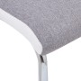 Sillas de comedor voladizas 4 unidades tela gris claro de , Sillas de comedor - Ref: Foro24-281742, Precio: 253,27 €, Descuen...