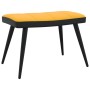 Silla de relajación reposapiés terciopelo PVC amarillo mostaza de , Sillones - Ref: Foro24-327827, Precio: 111,99 €, Descuent...