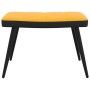 Silla de relajación reposapiés terciopelo PVC amarillo mostaza de , Sillones - Ref: Foro24-327827, Precio: 111,99 €, Descuent...