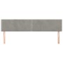 Headboards 2 units of light gray velvet 90x5x78/88 cm by , Headboards and footboards - Ref: Foro24-345978, Price: 69,66 €, Di...