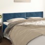 Headboards 2 units of dark blue velvet 100x5x78/88 cm by , Headboards and footboards - Ref: Foro24-346002, Price: 58,30 €, Di...