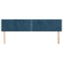 Headboards 2 units of dark blue velvet 100x5x78/88 cm by , Headboards and footboards - Ref: Foro24-346002, Price: 58,30 €, Di...