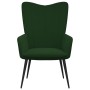 Silla de relajación de terciopelo verde oscuro de , Sillones - Ref: Foro24-327679, Precio: 95,21 €, Descuento: %