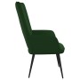 Silla de relajación de terciopelo verde oscuro de , Sillones - Ref: Foro24-327679, Precio: 95,21 €, Descuento: %