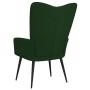 Silla de relajación de terciopelo verde oscuro de , Sillones - Ref: Foro24-327679, Precio: 95,21 €, Descuento: %