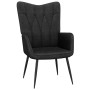 Silla de relajación con reposapiés tela negra de , Sillones - Ref: Foro24-327562, Precio: 108,99 €, Descuento: %