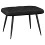 Silla de relajación con reposapiés tela negra de , Sillones - Ref: Foro24-327562, Precio: 108,99 €, Descuento: %