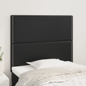 Headboards 2 units of black synthetic leather 80x5x78/88 cm by , Headboards and footboards - Ref: Foro24-3116264, Price: 56,8...