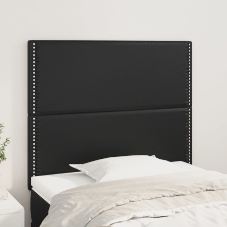 Headboards 2 units of black synthetic leather 80x5x78/88 cm by , Headboards and footboards - Ref: Foro24-3116264, Price: 56,9...