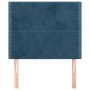 Headboards 2 units of dark blue velvet 90x5x78/88 cm by , Headboards and footboards - Ref: Foro24-3116232, Price: 68,93 €, Di...