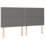 Headboards 4 units of gray synthetic leather 90x5x78/88cm by , Headboards and footboards - Ref: Foro24-3116298, Price: 130,73...