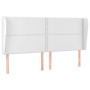 Headboard with white synthetic leather ears 163x23x118/128 cm by , Headboards and footboards - Ref: Foro24-3117913, Price: 13...