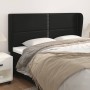 Headboard with ears black synthetic leather 183x23x118/128cm by , Headboards and footboards - Ref: Foro24-3117918, Price: 120...