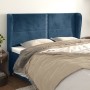 Headboard with dark blue velvet ears 183x23x118/128 cm by , Headboards and footboards - Ref: Foro24-3117880, Price: 144,99 €,...