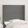 Headboard with ears gray synthetic leather 83x16x118/128cm by , Headboards and footboards - Ref: Foro24-3119516, Price: 68,61...