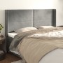 Headboard with light gray velvet ears 183x16x118/128 cm by , Headboards and footboards - Ref: Foro24-3119500, Price: 136,45 €...