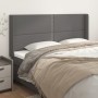 Headboard with ears gray synthetic leather 163x16x118/128cm by , Headboards and footboards - Ref: Foro24-3119540, Price: 117,...