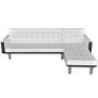 Sofá cama en forma de L cuero sintético blanco de vidaXL, Sofás - Ref: Foro24-244329, Precio: 413,34 €, Descuento: %