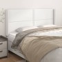 Headboard with white synthetic leather ears 163x16x118/128 cm by , Headboards and footboards - Ref: Foro24-3119537, Price: 13...