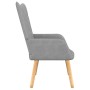 Sillón relax con taburete tela gris claro de , Sillones - Ref: Foro24-327534, Precio: 124,78 €, Descuento: %