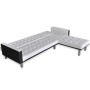 Sofá cama en forma de L cuero sintético blanco de vidaXL, Sofás - Ref: Foro24-244329, Precio: 413,34 €, Descuento: %