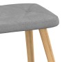 Sillón relax con taburete tela gris claro de , Sillones - Ref: Foro24-327534, Precio: 124,78 €, Descuento: %