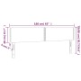 Cabecero con LED cuero sintético gris 160x5x78/88 cm de , Cabeceros y pies de cama - Ref: Foro24-3121572, Precio: 61,41 €, De...