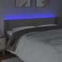 Headboard with LED gray synthetic leather 163x16x78/88 cm by , Headboards and footboards - Ref: Foro24-3123196, Price: 71,83 ...