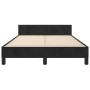 Bed frame with black velvet headboard 120x200 cm by , Beds and slatted bases - Ref: Foro24-3125686, Price: 168,19 €, Discount: %