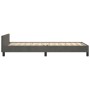 Estructura de cama con cabecero terciopelo gris oscuro 90x190cm de , Camas y somieres - Ref: Foro24-3125667, Precio: 139,85 €...