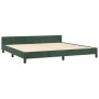 Estructura cama con cabecero terciopelo verde oscuro 200x200 cm de , Camas y somieres - Ref: Foro24-3125717, Precio: 272,99 €...