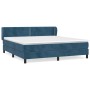 Cama box spring con colchón terciopelo azul oscuro 180x200 cm de , Camas y somieres - Ref: Foro24-3127449, Precio: 534,06 €, ...