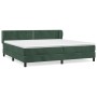 Cama box spring con colchón terciopelo verde oscuro 200x200 cm de , Camas y somieres - Ref: Foro24-3127454, Precio: 596,17 €,...