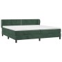 Box spring bed with dark green velvet mattress 200x200 cm by , Beds and slatted bases - Ref: Foro24-3127454, Price: 581,49 €,...