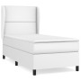 Cama box spring con colchón cuero sintético blanco 90x190 cm de , Camas y somieres - Ref: Foro24-3128950, Precio: 390,53 €, D...