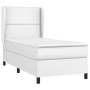 Cama box spring con colchón cuero sintético blanco 90x190 cm de , Camas y somieres - Ref: Foro24-3128950, Precio: 390,53 €, D...