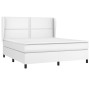 Cama box spring con colchón cuero sintético blanco 180x200 cm de , Camas y somieres - Ref: Foro24-3128986, Precio: 639,27 €, ...