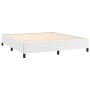 Cama box spring con colchón cuero sintético blanco 180x200 cm de , Camas y somieres - Ref: Foro24-3128986, Precio: 639,27 €, ...