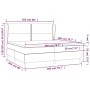 Cama box spring con colchón cuero sintético blanco 200x200 cm de , Camas y somieres - Ref: Foro24-3128992, Precio: 726,46 €, ...