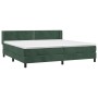 Cama box spring con colchón terciopelo verde oscuro 200x200 cm de , Camas y somieres - Ref: Foro24-3130922, Precio: 603,75 €,...