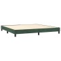 Cama box spring con colchón terciopelo verde oscuro 200x200 cm de , Camas y somieres - Ref: Foro24-3130922, Precio: 603,75 €,...