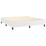 Cama box spring con colchón cuero sintético blanco 160x200 cm de , Camas y somieres - Ref: Foro24-3132448, Precio: 558,14 €, ...