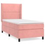 Box spring bed with pink velvet mattress 90x200 cm by , Beds and slatted bases - Ref: Foro24-3132602, Price: 365,38 €, Discou...