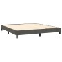 Cama box spring colchón y LED terciopelo gris oscuro 180x200 cm de , Camas y somieres - Ref: Foro24-3134358, Precio: 540,16 €...