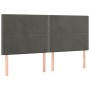 Box spring bed with mattress and LED dark gray velvet 180x200 cm by , Beds and slatted bases - Ref: Foro24-3136078, Price: 59...